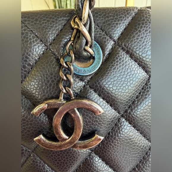 🔥🔥LIKE NEW Chanel Grand Shopper Tote Caviar Leather COA READY🔥🔥 - Picture 14 of 16